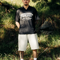 Studio Mesh Jersey in Court Black