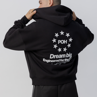 Star Heavyweight Zip Up in Court Black