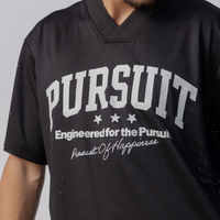 Studio Mesh Jersey in Court Black