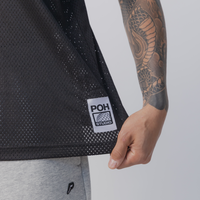 Studio Mesh Jersey in Court Black