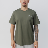 Track Tee in Grounded