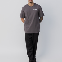 Calm Track Tee in Concrete