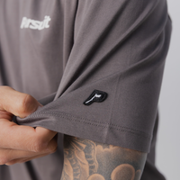 Calm Track Tee in Concrete