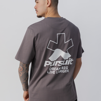 Calm Track Tee in Concrete