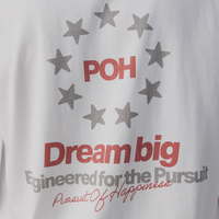 Star Track Tee in White