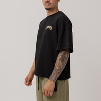 Heavyweight Varsity Tee in Court Black