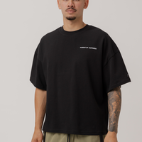 Classic Heavyweight Boxy Tee in Court Black