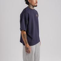 Script Boxy Tee in Midnight