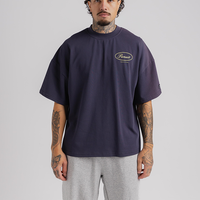 Script Boxy Tee in Midnight