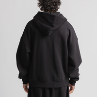 Heavyweight Zip Up in Black