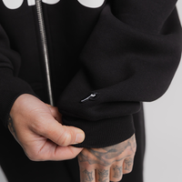 Heavyweight Zip Up in Black