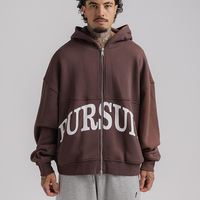 Heavyweight Zip Up in Umber