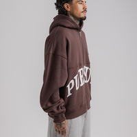 Heavyweight Zip Up in Umber