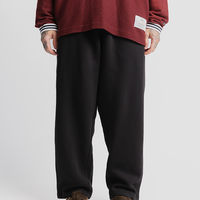 Straight Sweatpant in Court Black