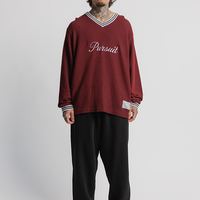 Straight Sweatpant in Court Black