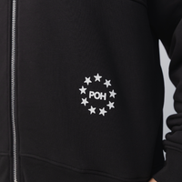 Star Heavyweight Zip Up in Court Black