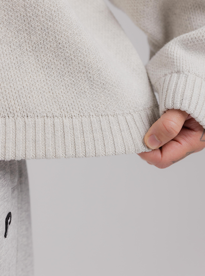 Pursuit Knit in Grey Marle