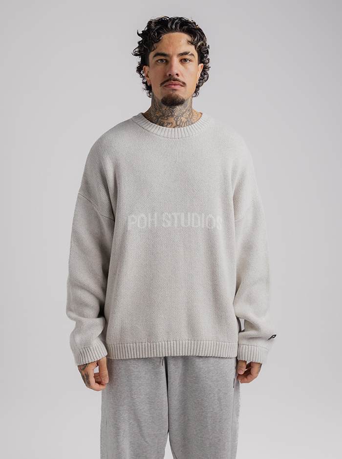 Pursuit Knit in Grey Marle