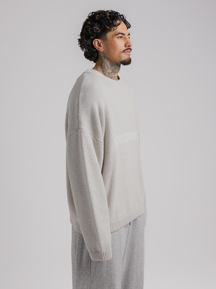 Pursuit Knit in Grey Marle
