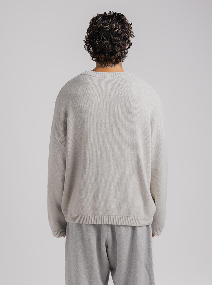 Pursuit Knit in Grey Marle