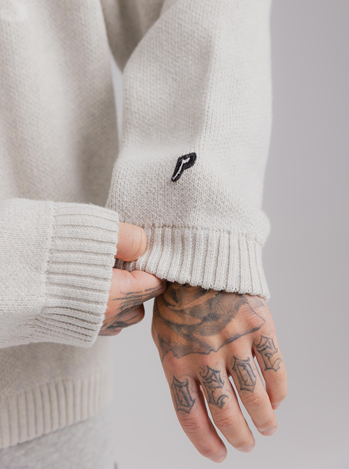 Pursuit Knit in Grey Marle