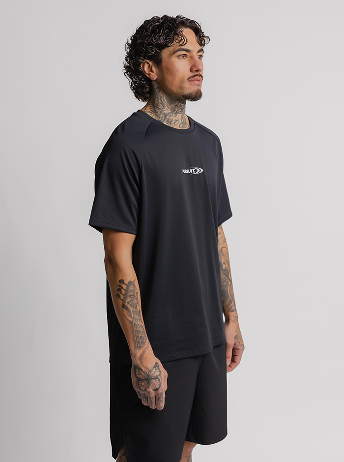 Move Logo Performance Tee in Slate