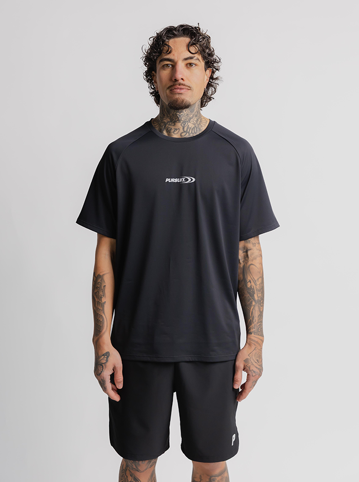 Move Logo Performance Tee in Slate
