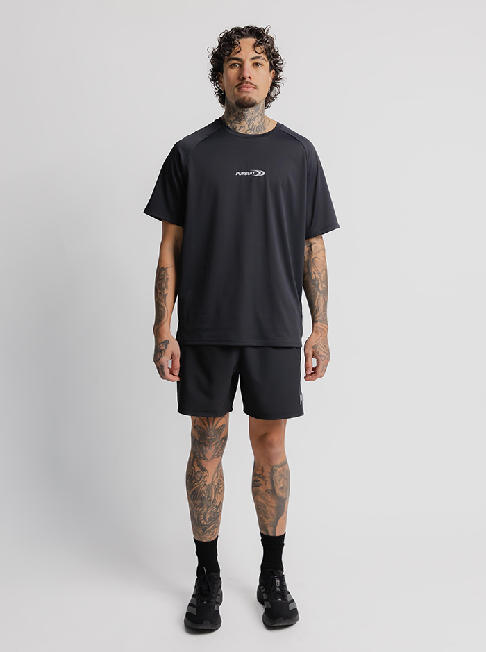 Move Logo Performance Tee in Slate