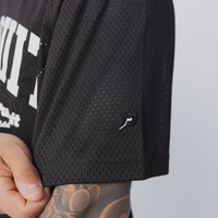 Studio Mesh Jersey in Court Black