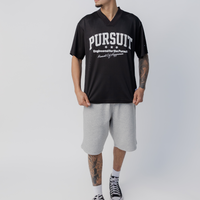 Studio Mesh Jersey in Court Black