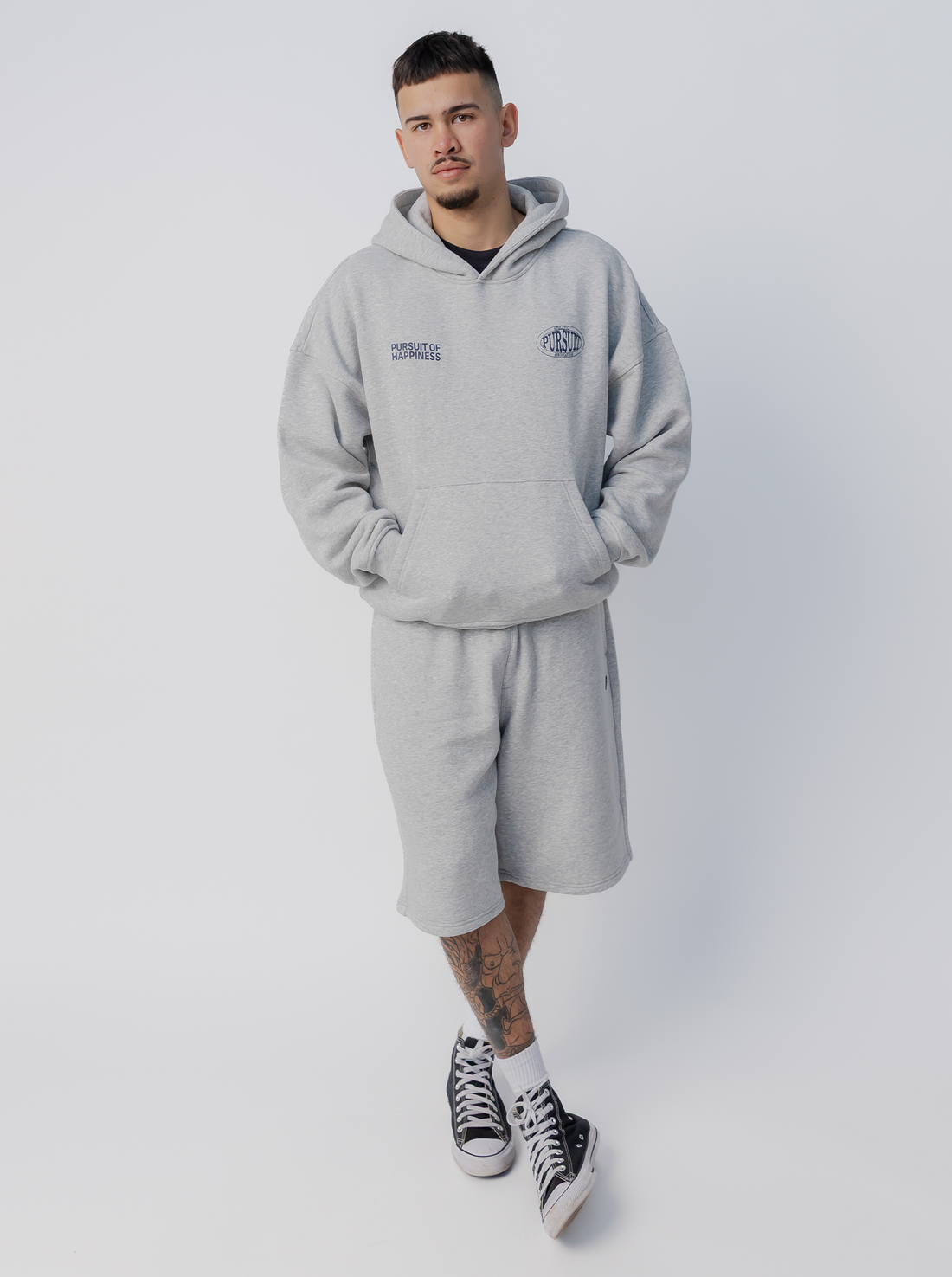 Basic Hoodie in Champion Grey