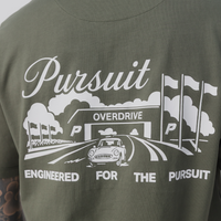 Track Tee in Grounded