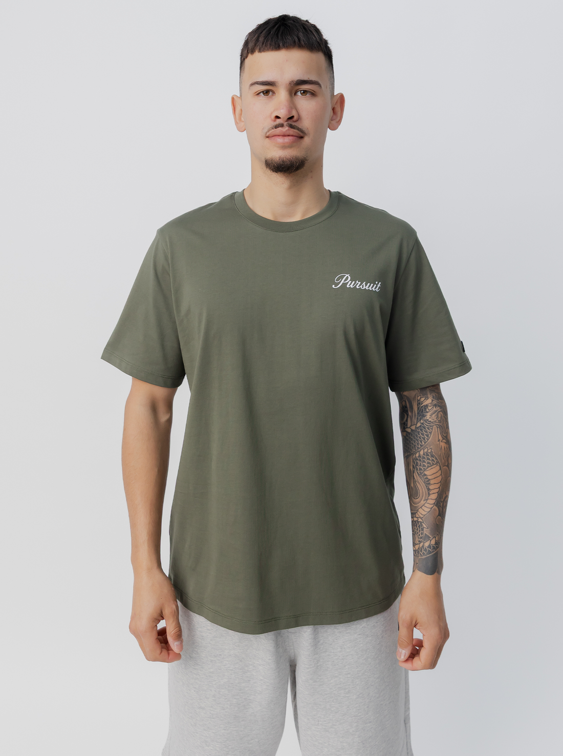 Track Tee in Grounded