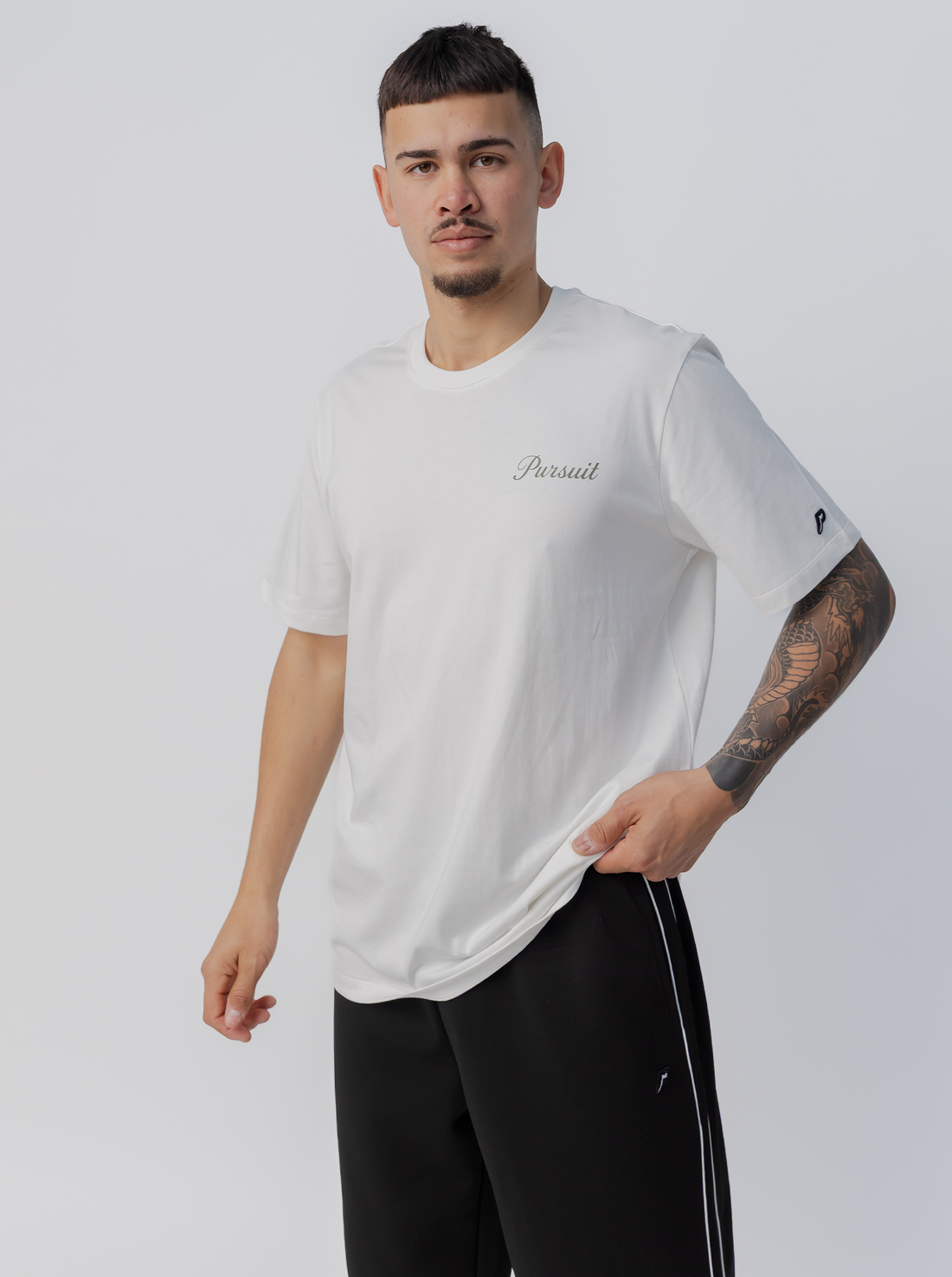 Overdrive Track Tee in White