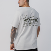 Overdrive Track Tee in White