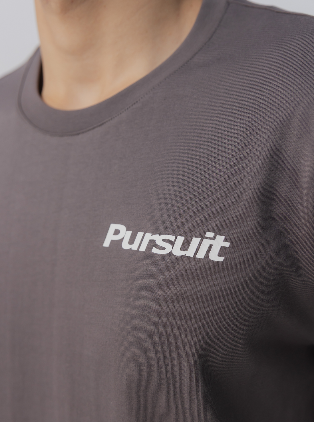 Calm Track Tee in Concrete