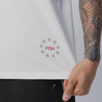 Star Track Tee in White