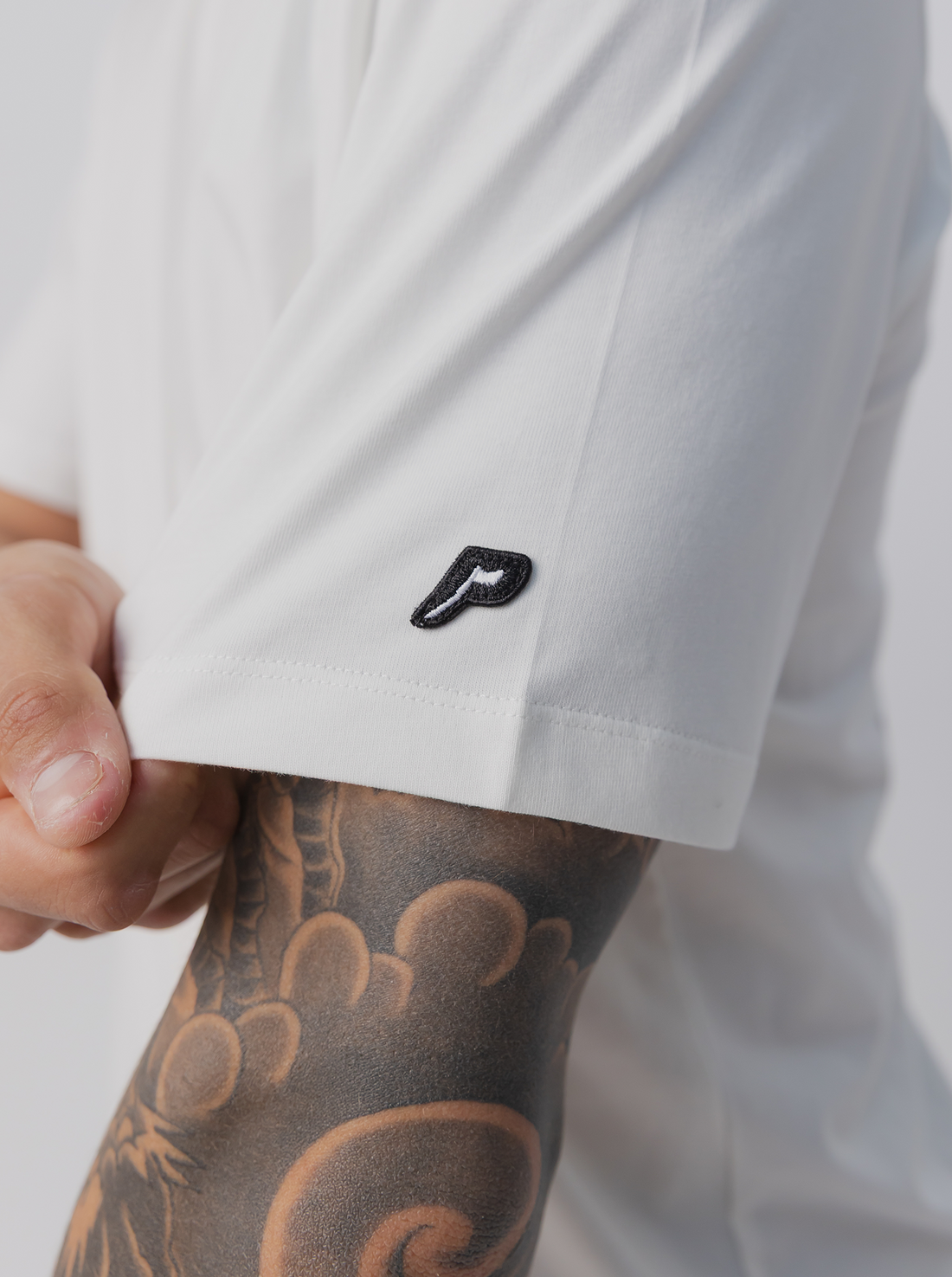 Star Track Tee in White