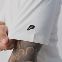 Star Track Tee in White