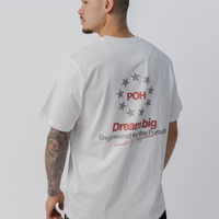 Star Track Tee in White