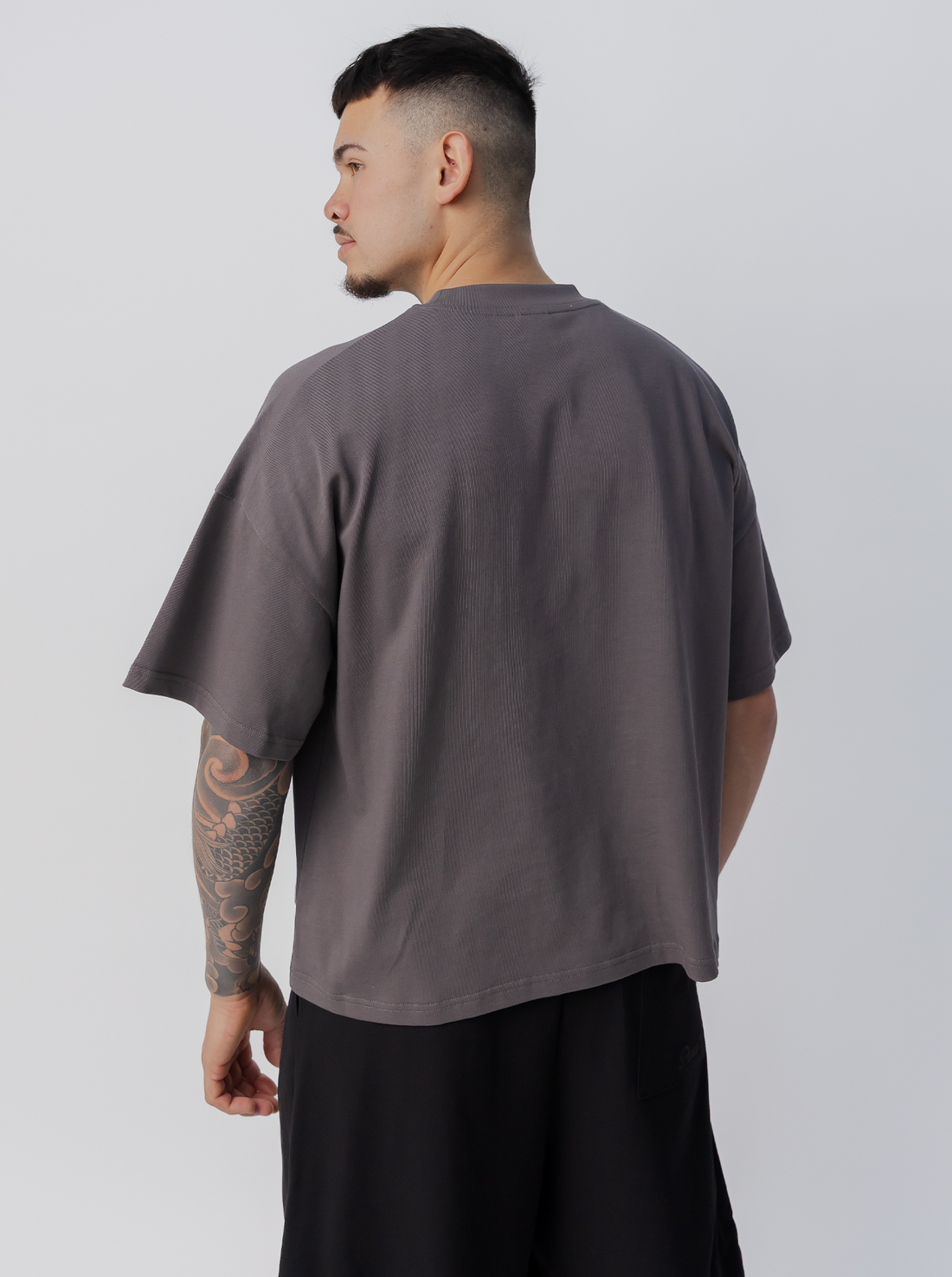Heavyweight Boxy Tee in Concrete
