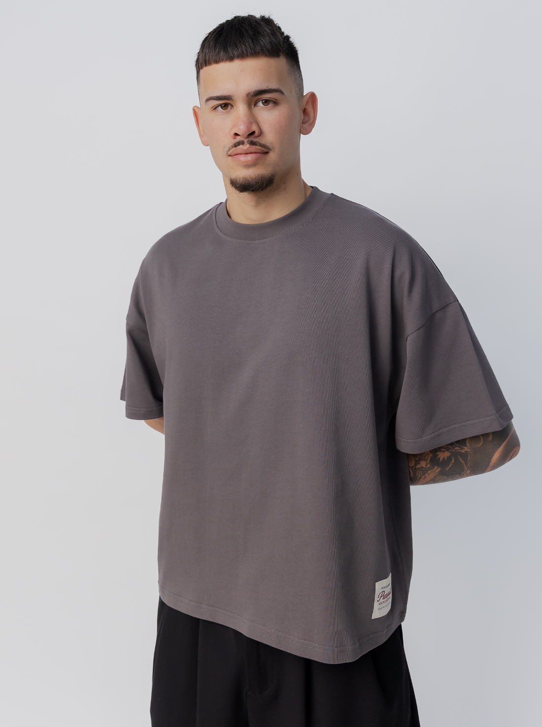 Heavyweight Boxy Tee in Concrete