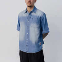 Drift Denim Shirt in Light Wash Denim