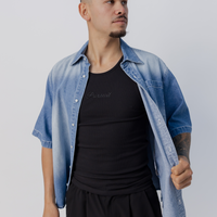 Drift Denim Shirt in Light Wash Denim