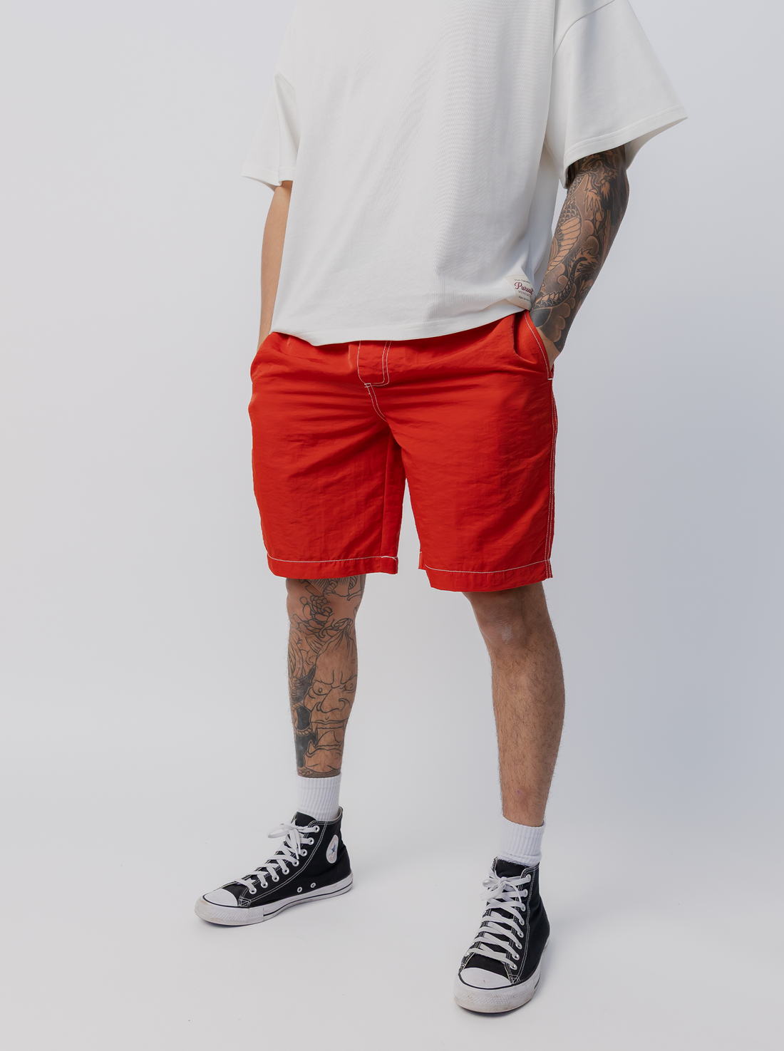 Balance Short in Crimson Red