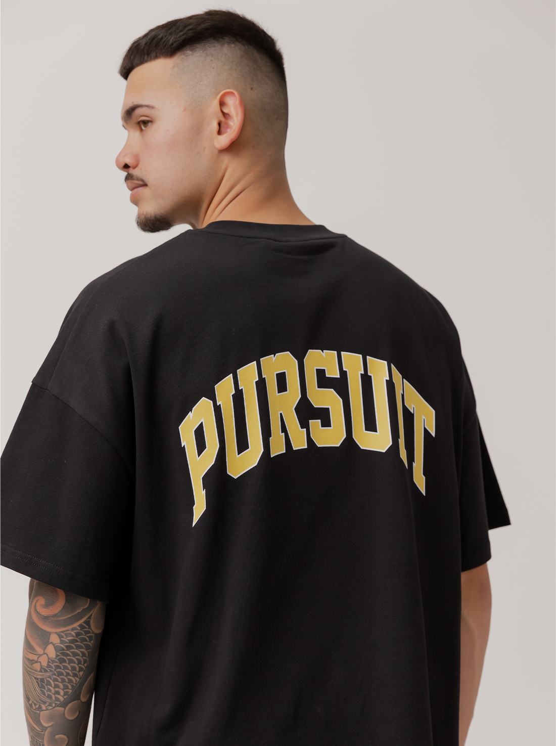 Heavyweight Varsity Tee in Court Black