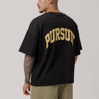 Heavyweight Varsity Tee in Court Black