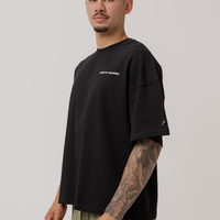 Classic Heavyweight Boxy Tee in Court Black