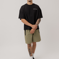 Classic Heavyweight Boxy Tee in Court Black