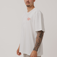 Training Track Tee in White